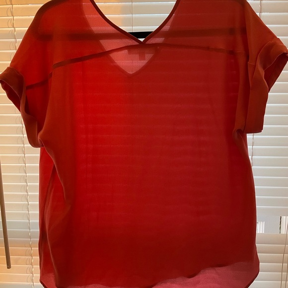 V neck short sleeve blouse - Picture 3 of 3